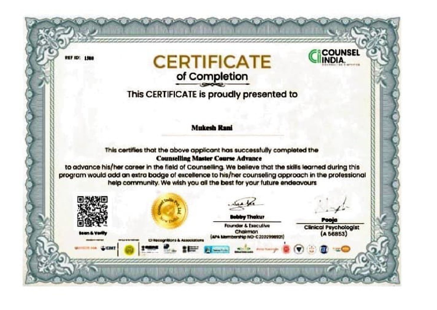 Advanced Counseling Master Course